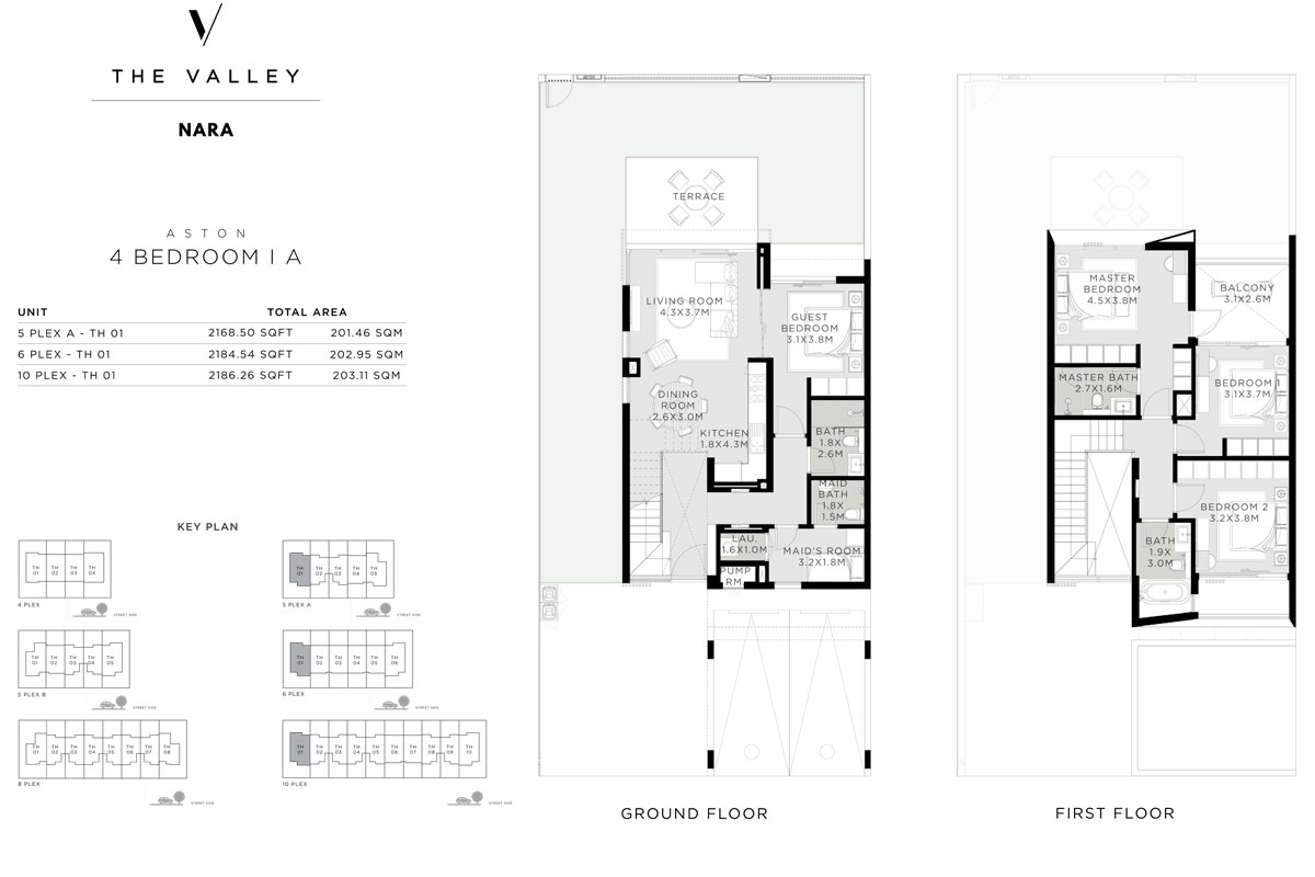 Developer floor-plan sheet